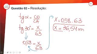 82.2 - Revisão E Correção - Razões Trigonométricas - Aplicações