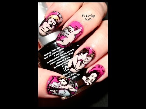 acrylic Tutorial/Review diy Nails Stickers Decals off Stamping  Home taking Art Made nails Nail