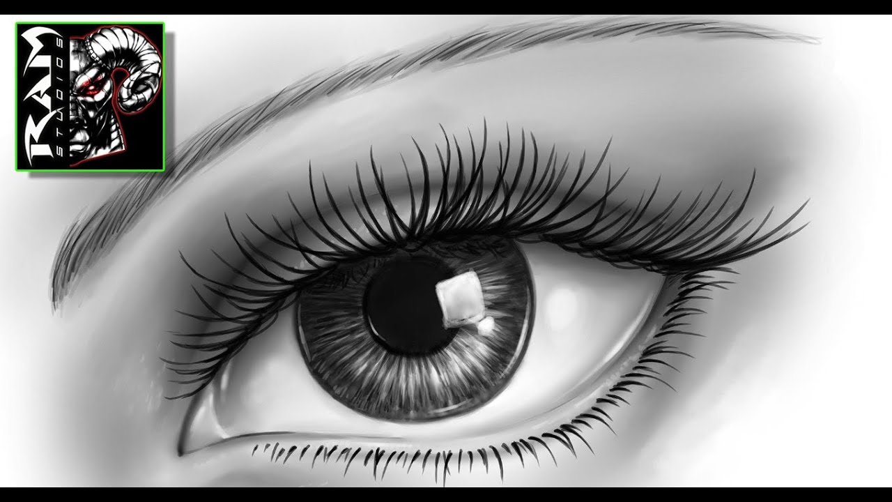 How To Draw A Realistic Eye - Narrated - YouTube