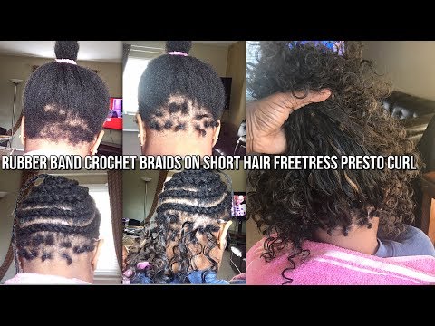 How To Rubber Band Method Crochet Braids On Very Short Hair