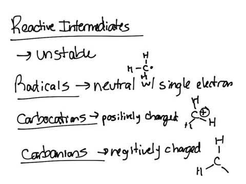 Reactive Intermediates