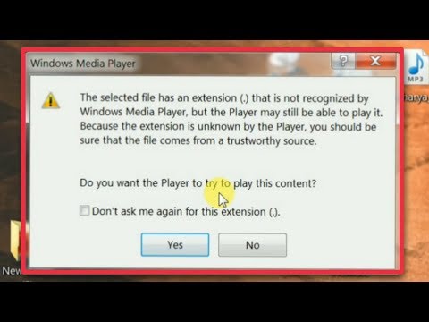 Pc Problem | The selected file has an extension (.) that is not recognized ...