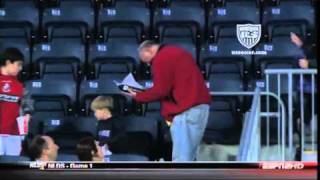 Abby Wambach Hits Guy Carrying Hot Dog