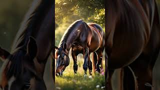 A Horse Eating Gr