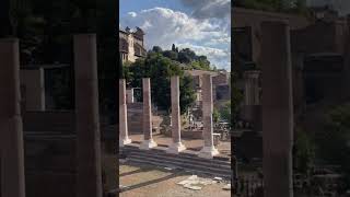 Walking By The Forum Of Caesar Forum Caesaris In Rome, Italy