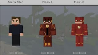 minecraft pocket edition The Flash Skin Pack (v1)