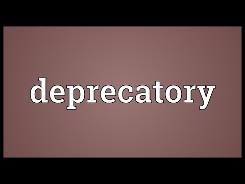 Header of deprecatory