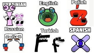 Alphabet Lore But Its Different Alphabets Us Ru Uk Es Pl Tu