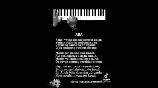 Anaya Aid Çox Gözəl Bir Şeir.mütləq Baxın