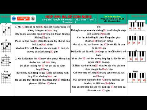 Lời bài hát có hợp âm | BA KỂ CON NGHE | C Đô trưởng | Blues | Đệm hát Organ, Guitar