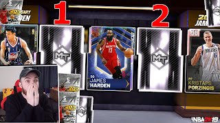 2 Galaxy Opal Pulls Galaxy Opal James Harden & Yao Ming Pack Opening Nba 2K19 Myteam
