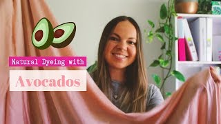 Dyeing with Avocado Pits | How to Dye Fabric Pink with Avocados | Natural Dyeing Tutorial