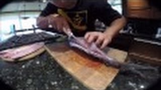 Spearfishing/ Big waves/ Fillet Uku Snapper HAWAII