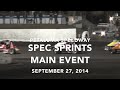Spec Sprints MAIN 9-27-14 Petaluma Speedway