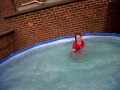 Me in my freezing cold pool!