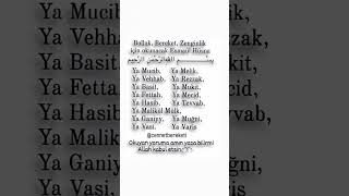 Bolluk Bereket Zenginlik Için Okunacak Esmaül Hüsna