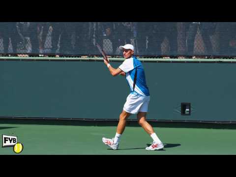 Nikolay ダビデンコ Forehands and Backhands -- Indian Wells Pt 03