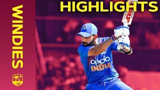Windies vs India - Match Highlights | 3rd IT20 2019