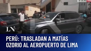 Trasladan A Matías Ozorio Al Aeropuerto De Lima Expulsado De Perú, Lo Trasladan A Argentina