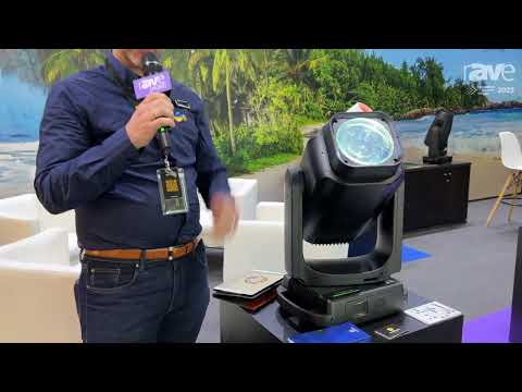 ISE 2022: Ayrton Lighting Shows Cobra Laser Source Light with Fixed Color Wheel