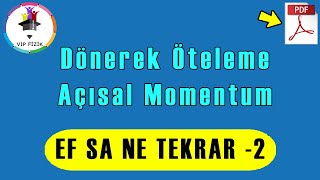 Dönerek Öteleme ve Açısal Momentum Efsane Tekrar -2 | PDF | AYT Fizik