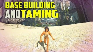BUILDING BASE AND TAMING!! - OFFICIAL SMALL TRIBE EXTINCTION PVP S3 Ep1 | ARK: Survival Evolved