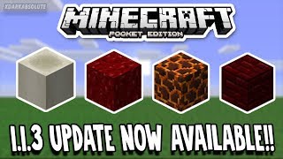 New Mcpe Update 1.1.3 Beta - Fossils, Magma Blocks & More Update