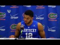 Kentucky Wildcats TV: Aaron Harrison and Karl-Anthony Towns - Florida Postgame