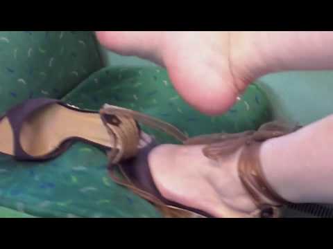 Giselle Foot Fetish On A Commuter Train Sweaty Feet In Public