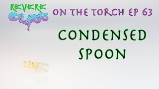 How to condense Glass Fume Spoon || REVERE GLASS ||