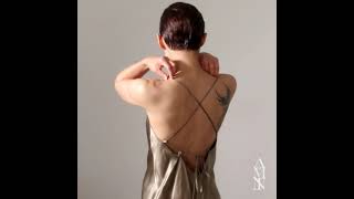 Lounge Cowl Neck Midi Silk Slip Dress Champagne