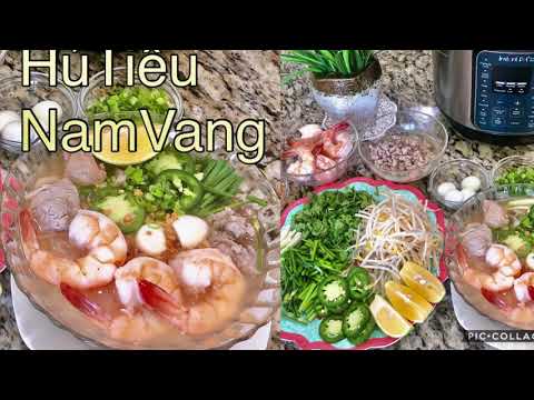 Hủ Tiếu Nam Vang, cách nấu nước lèo trong thơm ngon Cấp Tốc bằng Nồi Instant Pot@ Tinamai USA 2