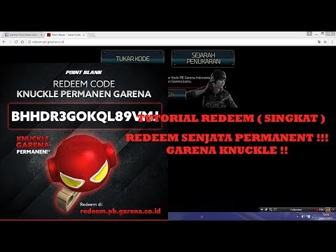 KNUCKLE GARENA !! | REDEEM SENJATA PERMANENT!? (TUTORIAL SINGKAT ) ~ POINTBLANK GARENA INDONESIA