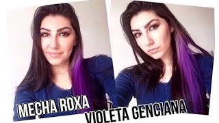 Como fazer: mecha Roxa no cabelo com Violeta Genciana