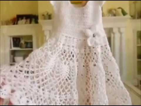 How to Crochet a Girl's Toddler Baby Doily Dress In This Video I Share With You My Idea For Putting A Huge Doily On The Bottom Of A Baby...