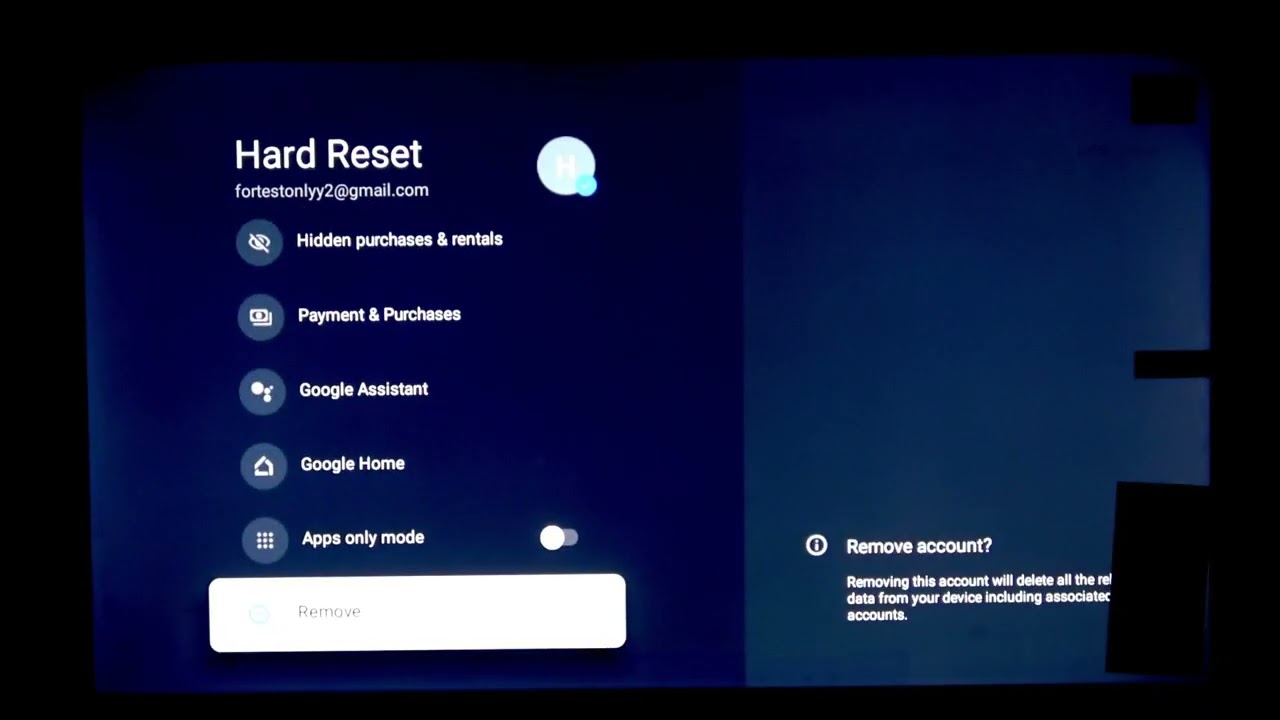 CHiQ L32QM8G – Remove Google Account and Factory Reset CHiQ L32QM8G – Remove Google Account and Factory Reset