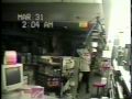 Stupid robber with sack on his head forgets to cut eye holes oops! Funny clip