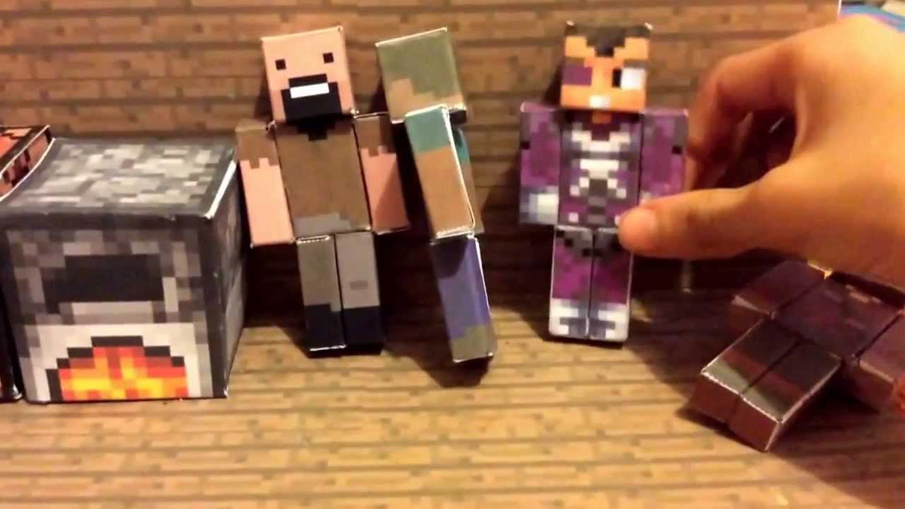 Colección de minecraft de papel - YouTube