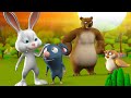 Rat & Rabbit's Friendship Story | चूहा और खरगोश की दोस्ती हिन्दी कहानी | 3D Kids Moral Stories