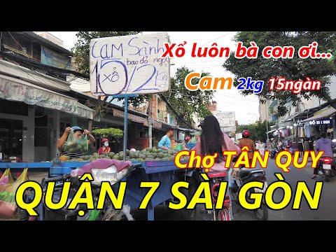 "RÔM RẢ" Chợ Rau GIÁ RẺ cho người Lao Động Quận 7 Sài Gòn (TÂN QUY)