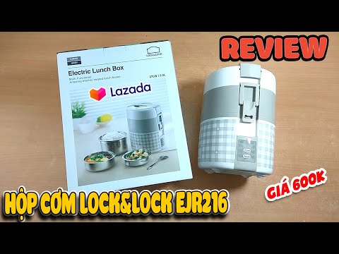 Review Hộp cơm điện Lock&Lock EJR216 2L trên Lazada giá 600k | Văn Hóng