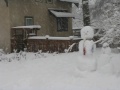 snow snowmen tangle town MN USA