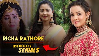 Richa Rathore All Tv Serials List 2015-2024 Rabb Se Hai Dua