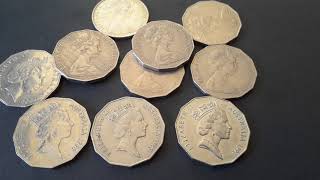 $$$ Australian COA 50 cent coins worth money $$$