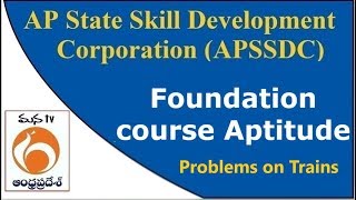 APSSDC | Foundation Course Aptitude | Problems on Trains | MANATV Live