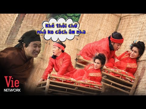 SÂN KHẤU NGHIÊNG: Khả Như tức điên khi đang hào hứng động phòng thì Hữu Tín lầy lội xông cửa vào