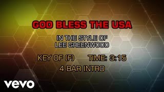Lee Greenwood Godd Bless The U S A Karaoke Lee Greenwood Godd Bless The U S A Karaoke