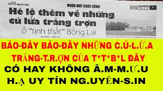 Báo-Tuổi-Trẻ-Đời-Sống Hé-Lộ Những Cú-L.ừ.a Trắng-Trợn Ở T.T B.L; Có Hay Ko Â.m-M.ưu Hạ Uy Tín Ng-Sin