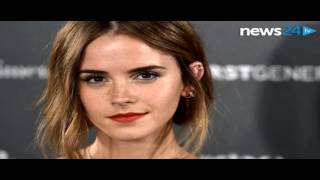 Emma Watson poses topless and flashes her body