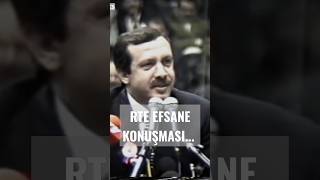 Rte Gelmiş Geçmiş En İyi Konuşması Savulun Kalplere Adil Düzen Geliyor